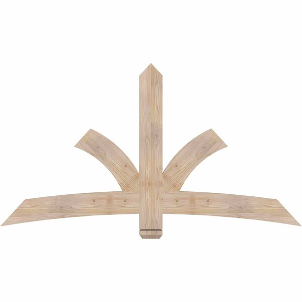 Ekena Millwork Davenport Smooth Timber Gable Bracket, Douglas Fir, 72"W x 39"H x 1 1/2"D x 5 1/2"F, 13/12 Pitch GBW072X39X0206DAV00SDF - main